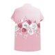 thumbnail image 5 of Tejiojio Women's Loose Casual V-Neck Button Front Raglan Sleeve Short Sleeve T-Shirt for Everyday Wear, 5 of 6