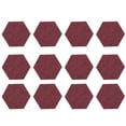 thumbnail image 2 of Paneles Acústicos Hexagonales, Tablero De Absorción De Sonido, Reducción De Ruido, Fibra De Poliéster Decorativa Para Estudios De Grabación Para Oficinas En El Hogar Ccdes Rojo oscuro, 2 of 8