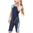 thumbnail image 6 of WRKEKC Girls One Piece Swimsuit Color Block Tank Style Sporty Swimsuit with Removable Pads 8-16 Years, 6 of 7