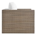 thumbnail image 3 of Convene Outdoor Patio Armchair in Cappuccino White, 3 of 9