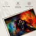 thumbnail image 6 of Elephant Stock Colorful Cross Wall Art - Horizontal Canvas Wall Art - Living Room Wall Decor - Religion And Spirituality Canvas - Black And Orange Decor - 39" x 26", 6 of 8
