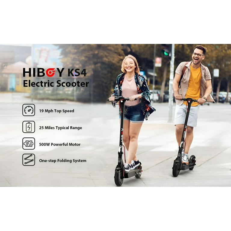 Hiboy KS4 Pro Fast Dual Electric Scooter with 500W Motor, 10 Hiboy KS4 Pro Fast Dual Electric Scooter with 500W Motor, 10