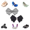thumbnail image 2 of 2 Pcs Heel Clips Rhinestone Shoe Clips Bow Shoe Clips Shoe Charms   Holiday Shoe Clips For Women Dress Shoes, 2 of 7