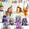 thumbnail image 3 of 24 Pcs Spide and His Friends Candy Drawstring Bag Drawstring Goodie Favor Bags for Boys and Girls Cartoon Birthday Party Decorations 27x34cm, 3 of 5