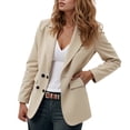 thumbnail image 2 of Casual Blazers for Women 2025 Long Sleeve Lightweight Notch Lapel Collar Open Front Business Casual Work Office Jacket, 2 of 5