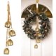 thumbnail image 5 of Campanas decorativas, decoración navideña, cascabeles de metal decorativos para toros Huangma con cuerda colgante, juego de 4 cascabeles armoniosos, cascabeles de vaca de la suerte rústicos hechos a, 5 of 5
