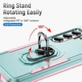 thumbnail image 4 of For Samsung Galaxy S26+ 5G Case With 360° Rotation Metal Ring Holder【Magnetic Car Mount】Shockproof Rugged Full Body Protection Heavy Duty Dust/Drop Proof Cover Case​,Green&Pink,For Galaxy S26+(5G), 4 of 9