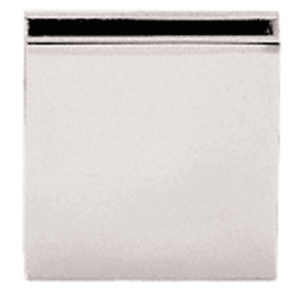 CRL SGCU1PN Polished Nickel Square Style NotchinGlass Fixed Panel U