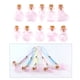 thumbnail image 2 of 10-Pack vacío transparente botella de pendiente DIY Decoración casa Oficina artes Rosa Rosado Sunnimix Collar Colgante Mini Botellas, 2 of 8