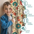 thumbnail image 3 of Pioneer Flower Floral Print Pattern Teens Curtains,Teens Insulated Curtains Set Of 2,Bedroom Essentials,Toddler Room Decor 52"x84", 3 of 5