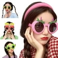 thumbnail image 2 of SDFGTstore Funny Party Sunglasses Novelty Fancy Eyeglasses Photo Booth Props for Birthday, 2 of 4