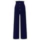 thumbnail image 4 of Pantalones palazzo de lino de cintura alta y pierna ancha para mujer, con cordón y bolsillos, 4 of 6