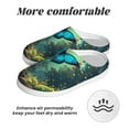 thumbnail image 6 of Haiem Enchanted Forest Butterfly A Print Women's Fuzzy Memory Foam House Slipper Cozy Home Footwear Non-slip Winter Slippers-46/47, 6 of 7
