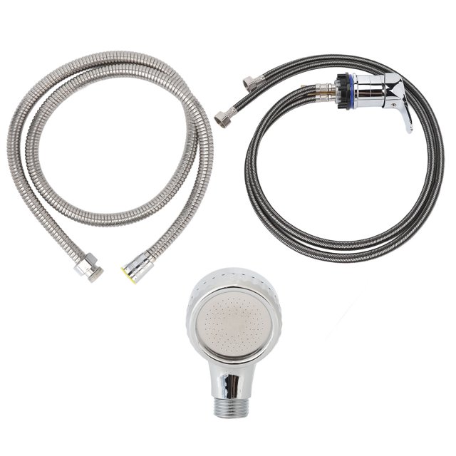 Shampoo Bowl Faucet 100cm Pipe 120cm Soft Hose Shampoo Bed Sprayer Kit with Booster Sprayer M Size
