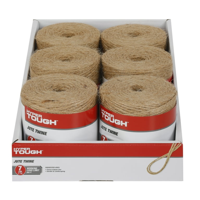 Hyper Tough 800 Feet Jute Twine Natural - Walmart.com