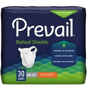 Prevail Belted Shields Extra Incontinence Belted Undergarment, One Size Fits Most