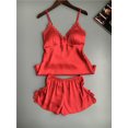 thumbnail image 2 of Sexy Lingerie Women's Satin Silk Pajama Summer Spaghetti Strap Sleepwear, 2 of 4