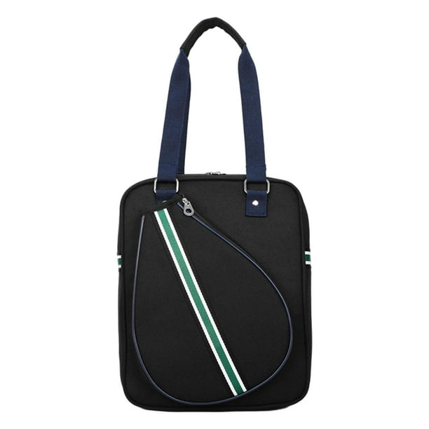 Bolsa de tenis práctica para llevar al aire libre negro 1 hombro