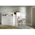 thumbnail image 1 of South Shore Tiara Twin Loft Bed with Desk, in Pure White, 1 of 16