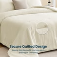 thumbnail image 5 of Sleep Zone 85gsm Luxury Plush Solid Microfiber Comforter Set, All Season Ultra Soft Bedding, Twin/Twin-XL Beige, 5 of 10
