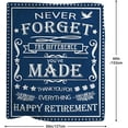 thumbnail image 5 of Retirement Gifts for Men 2024, Retirement Blanket, Retirement Gift, Best Men Retirement Gifts Ideas, Funny Retired Gifts for Dad, Doctors, Farewell Gifts for Coworker Throw Blanket 60"x 50", 5 of 5