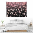 thumbnail image 3 of COMIO Pink Cherry Flowers Wall Tapestry 40x30 Inch Floral Sky Spring Backdrop Hanging Polyester Home Decor for Bedroom Living Room Dorm, 3 of 7