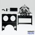thumbnail image 3 of Handmadetneonsign Pug Dog Metal Bowl Holder, Pug Dog Food Bowl Stand, Pug Pet Bowls Stand 96343, 3 of 5