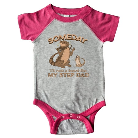 

Inktastic Someday I ll Rock A Beard Like My Step Dad-Bearded Dragons Gift Baby Boy or Baby Girl Bodysuit