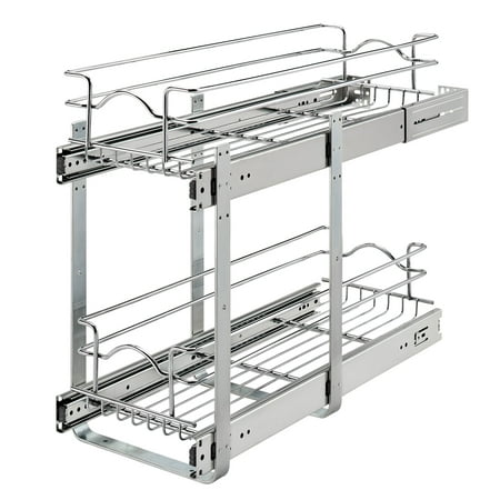 Rev-A-Shelf - Two-Tier Kitchen Storage Wire Basket - Chrome