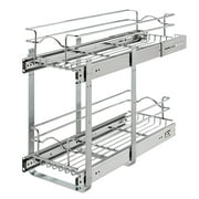 Rev-A-Shelf 5WB2-0922CR-1 9x22in 2-Tier Wire Pull Out Cabinet Drawer Basket
