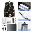 thumbnail image 4 of Yield Bees Print Backpack for Women Men, Lightweight Casual Travel Daypack, Classic Basic College Backpack, Middle School Bag, 4 of 5
