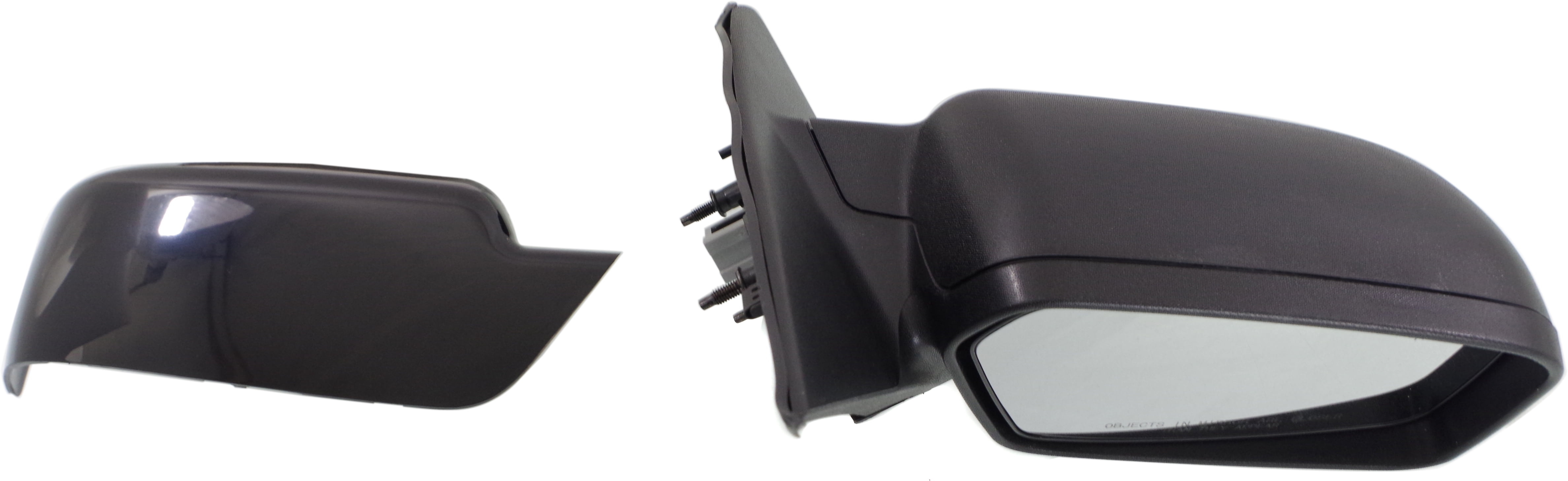 Mirror Compatible With 2006-2012 Ford Fusion 2006-2011 Mercury Milan Right Passenger Side Heated 1 Paintable and Textured Black Cap Kool-Vue