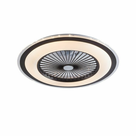 

TFCFL 23 inch Ceiling Fan LED Fan Chandelier Ceiling Lighting with Remote Control 3 Color Change Adjustable Wind Speed Brown