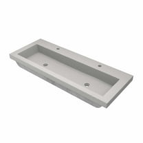Native Trails Nsl4819 Nativestone 48" Trough Rectangular Concrete Drop In Bathroom Sink -