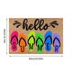 thumbnail image 5 of Mostín Puerta Trasero Perfil Mat La Bienvenida Hello Decorbent Decorativa 40x60 Cm para Entrada Baño, 5 of 9
