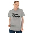 thumbnail image 5 of Jesus Coffee Religious Latte Lover Women's Graphic T Shirt Tees Brisco Brands S, 5 of 5