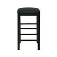 thumbnail image 2 of Linon Home Decor Speakeasy Backless 25-inch Counter Stools (Set of 2) Black, 2 of 5