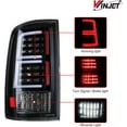 thumbnail image 3 of LED Tail Lights for 2009-2018 Dodge Ram 1500 2500 3500 with Factory Halogen Models(Not Fit Factory LED Model),LED Rear Lamps Assembly for 2019-2023 Ram 1500 Classic, Black/Clear, 3 of 10