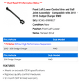 thumbnail image 2 of Front Left Lower Control Arm and Ball Joint Assembly - Compatible with 2011 - 2015 Dodge Charger RWD 2012 2013 2014, 2 of 2