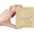 thumbnail image 2 of Scrapbook Embossing Wooden Die Cutting Leather Mold Mushroom Pendant Keychain Cutting Mold Leather Cutting Wooden Mold for Art Crafts Fabric Accessories Scrapbooking Red DIY, 2 of 6