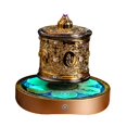 thumbnail image 3 of Rueda de oración budista Fengshui que gira suave y fácilmente. Adorno decorativo para Mantra de seis palabras, 3 of 9