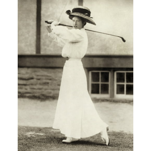 Golfer, 1908. /Ngolfer Katharine Harley At The Chevy Chase Golf Club In Maryland. Photograph, 1908. Poster Print by  (18 x 24)