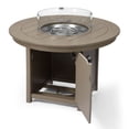 thumbnail image 4 of WestinTrends Helios 47" Modern Outdoor Patio Propane Gas Round Fire Pit Table (Rocks Not Included), Weathered Wood, 4 of 14