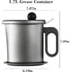 thumbnail image 5 of Recipiente para grasa de tocino con colador, recipiente de acero inoxidable de 1,7 l para almacenar aceite, lata para grasa de tocino para cocinar en la cocina y freír aceite, 5 of 5