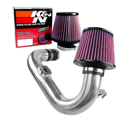 K&N Air Filter + CPT Cold Air Intake (Polish) - 12- 19 Chevy Sonic 1.4L Turbo 4cyl (Best Cold Air Intake For 2019 Chevy Silverado 1500)