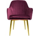 thumbnail image 2 of Sillón Comedor Eames Tapizado Rack & Pack  Vino Terciopelo Sala Habitación, 2 of 4