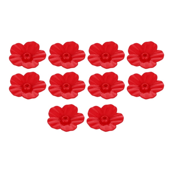 YOSADIER Hummingbird Feeder Accessories Red Plastic Ornament for Attracting Birds 44Pcs