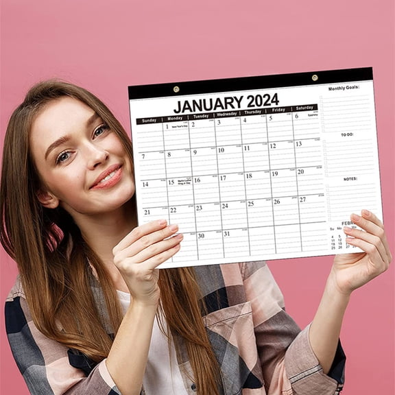 FRCOLOR 1Pack Wall Calendar for Home Decor Simple and Plain Design 17X12Inches Suitable for Adults Home and Office Use