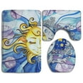 thumbnail image 1 of Juego de alfombras de baño ABPHQTO Sol y Luna 3 piezas, 1 of 2