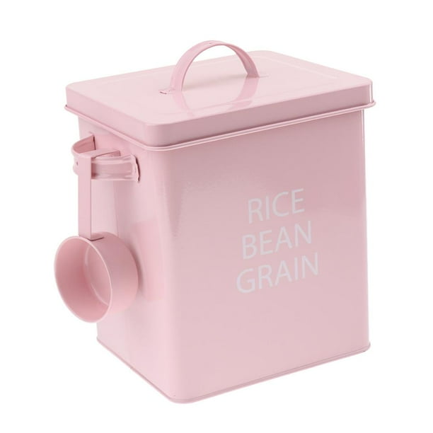Barril de Almacenamiento Alimentos Mascotas Accesorios Fácil de utilizar Elegante - Pequeño rosa, tal se describe Yinane Barril de Almacenamiento de Alimentos para Mascotas